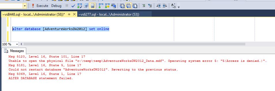 Move User Database file to another drive – Jim Salasek's SQL Server Blog