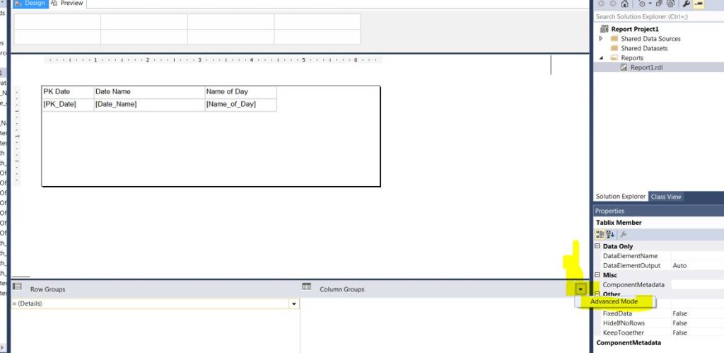 SSRS Repeat Header rows across the top. – Jim Salasek's SQL Server Blog