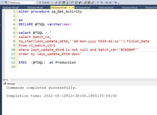 SSIS Hresult: 0x80004005 Consider using the WITH RESULT SETS clause to ...